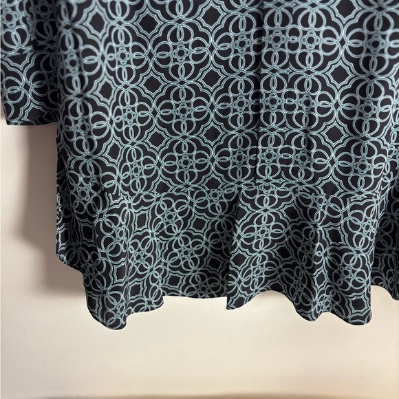 Tory Burch Massey Silk Shirt Dress Black Pompidou Tunic , Size Medium - Picture 7 of 8